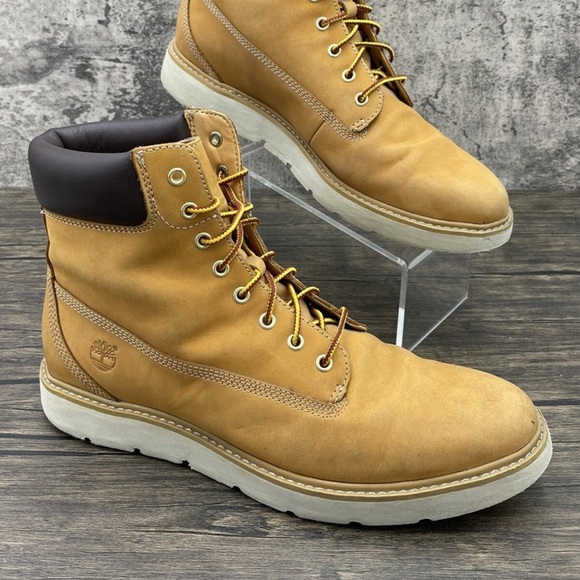 Timberland Women's Nubuck Tan Leather Boots Sz. 9 - Picture 2 of 9